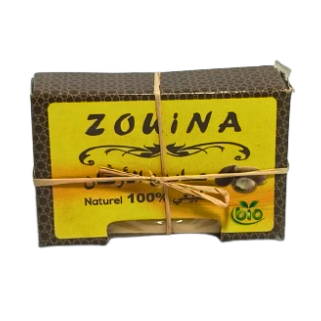 Savon Zouina Naturel à l’Argan 200g – Peau Nourrie-savon-Herborestrie Sousse-Pack 6-Rostiy