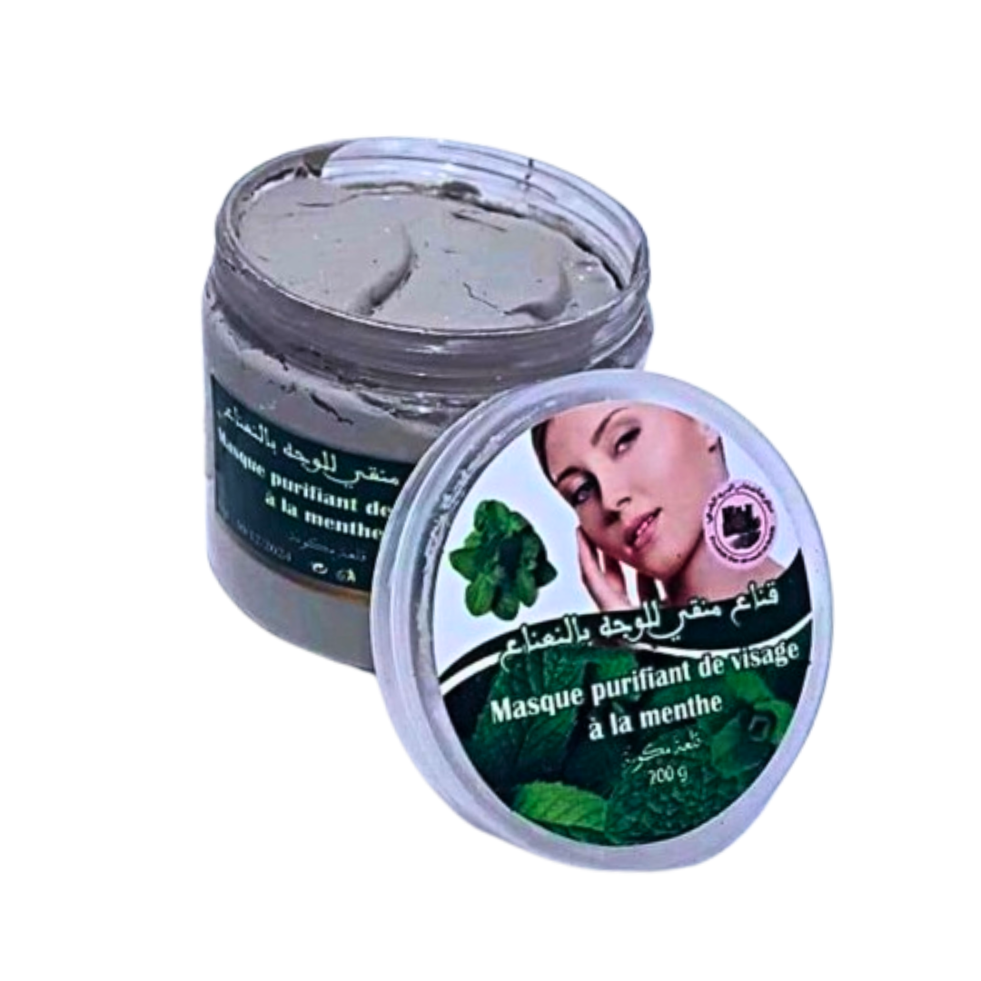 Masque Purifiant Visage à la Menthe 200g – Lot de 6, 12 ou 24-Mask-magouna-Pack 6-Rostiy