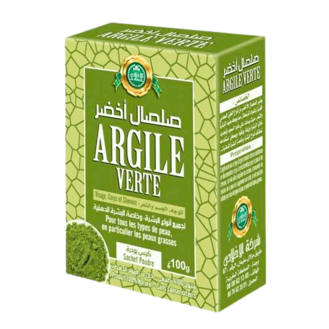 Argile Verte 100g – Purifie et Revitalise la Peau - PACK DE 6, 12, 24-Argile-ikhlass-pack 6-Rostiy