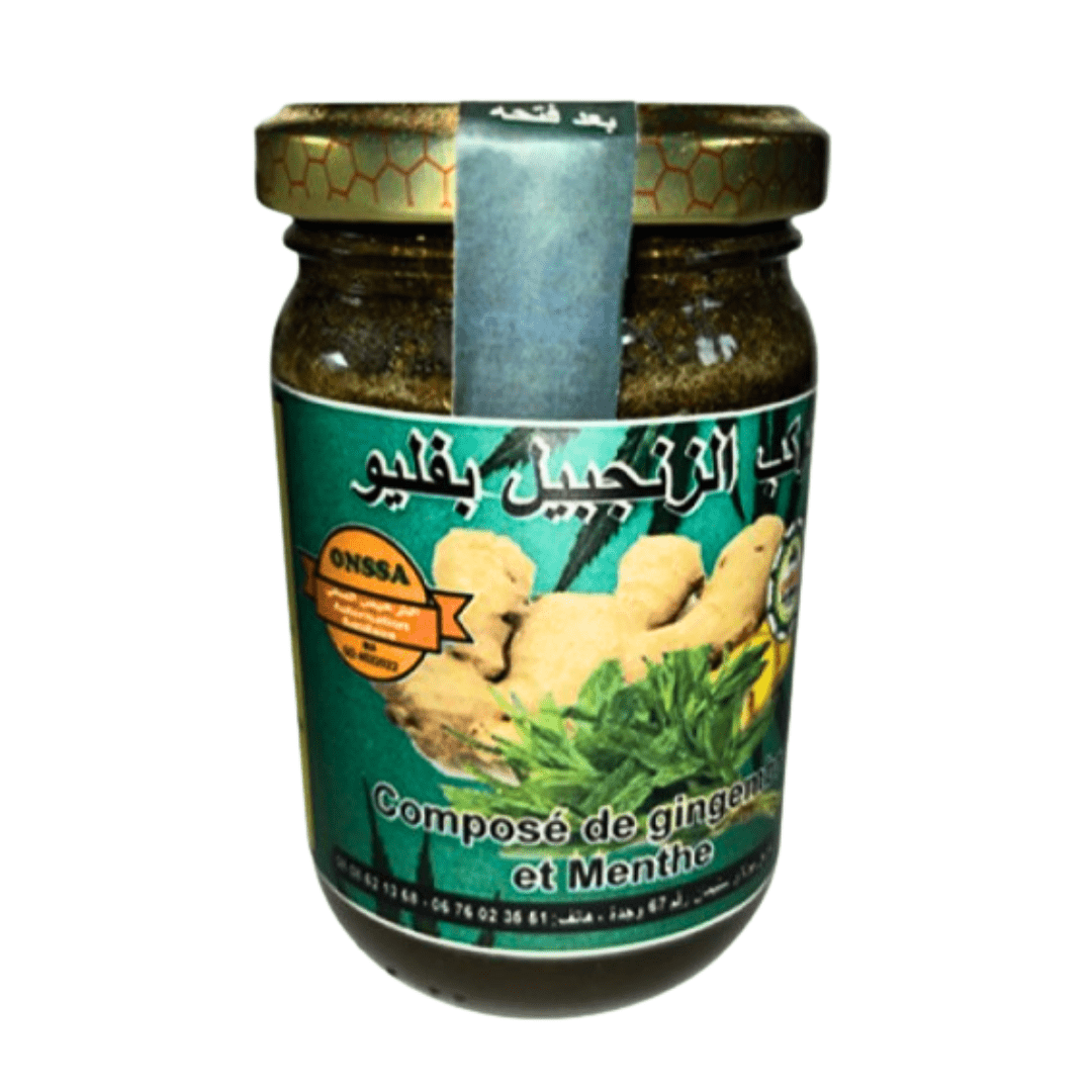 Confiture Gingembre & Menthe 250 g – Packs de 6, 12, 24-soins-ikhlass-Rostiy