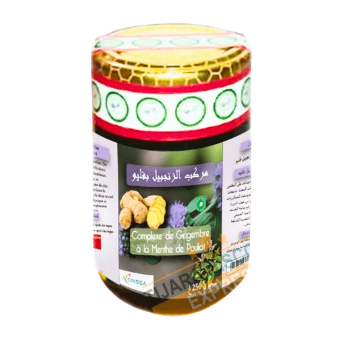 Confiture Gingembre & Menthe Pouliot – Bienfaits Digestifs - Pack de 6, 12-soins-herboridouane-6 Unités-Rostiy