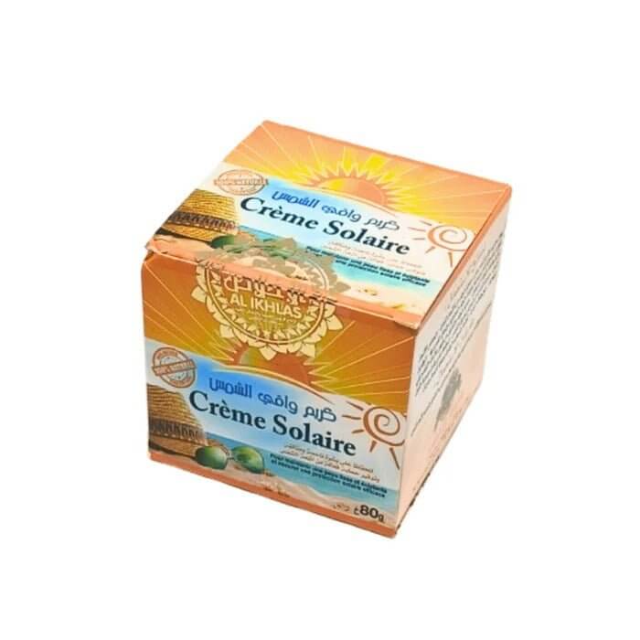 Crème Solaire Naturelle du Maroc 80g - Très Haute Protection UV - Pack de 6, 12, 24-Crème-ikhlass-Rostiy