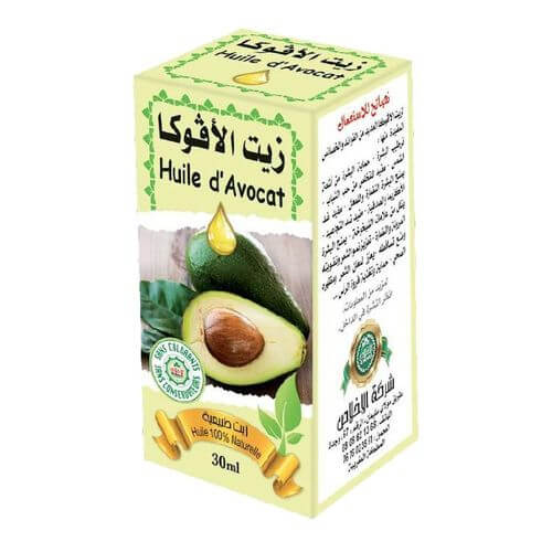 Huile d'avocat 30 ml – Soin naturel peau et cheveux pack de 6 et 24 pieces-huile-ikhlass-Rostiy