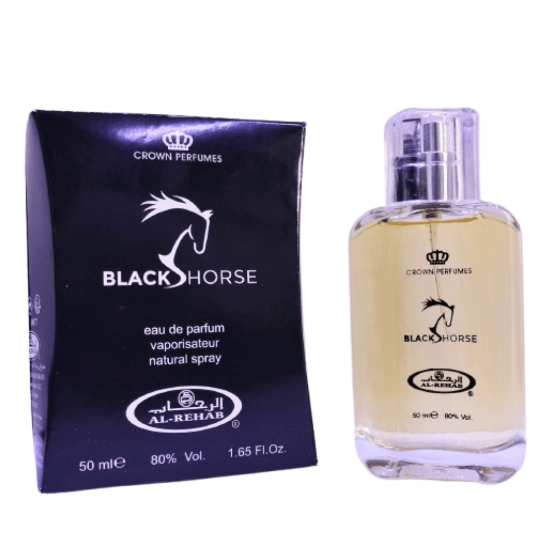 Parfum Black Horse Al Rehab 50 ml - Packs de 6 ou 12-parfums-rostiy-Pack 6-Rostiy