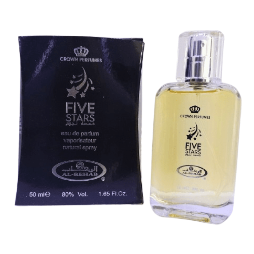 Parfum Five Stars Al Rehab 50 ml - Packs de 6 ou 12-parfums-rostiy-Rostiy