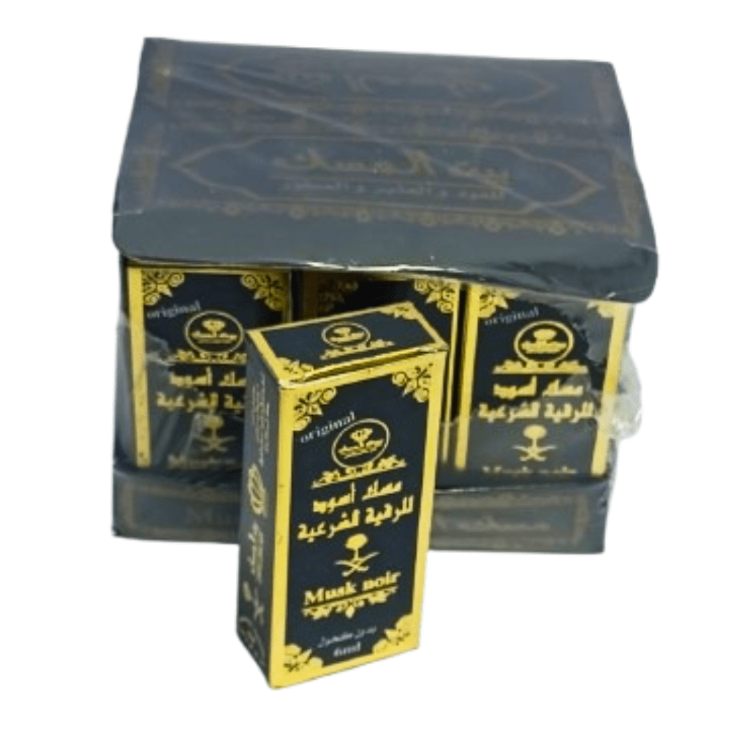 Parfum Musk Aswad Rokya Charia 6 ml - Pack de 6, 12 ou 24-parfums-rostiy-Rostiy