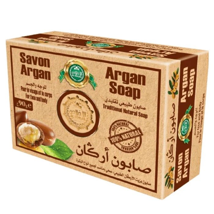 Savon à l'huile d'argan du Maroc 90g - PACK DE 6, 12, 24-savon-ikhlass-Rostiy