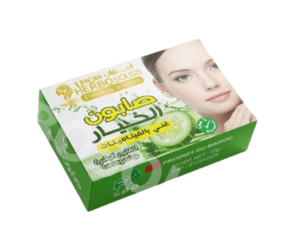 Savon au Concombre 75g-savon-Herborestrie Sousse-Pack 6-Rostiy