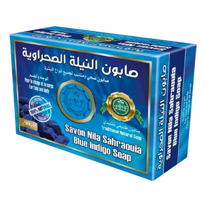 Savon Nila Bleue Sahara 90g - PACK DE 6, 12, 24-savon-ikhlass-Rostiy