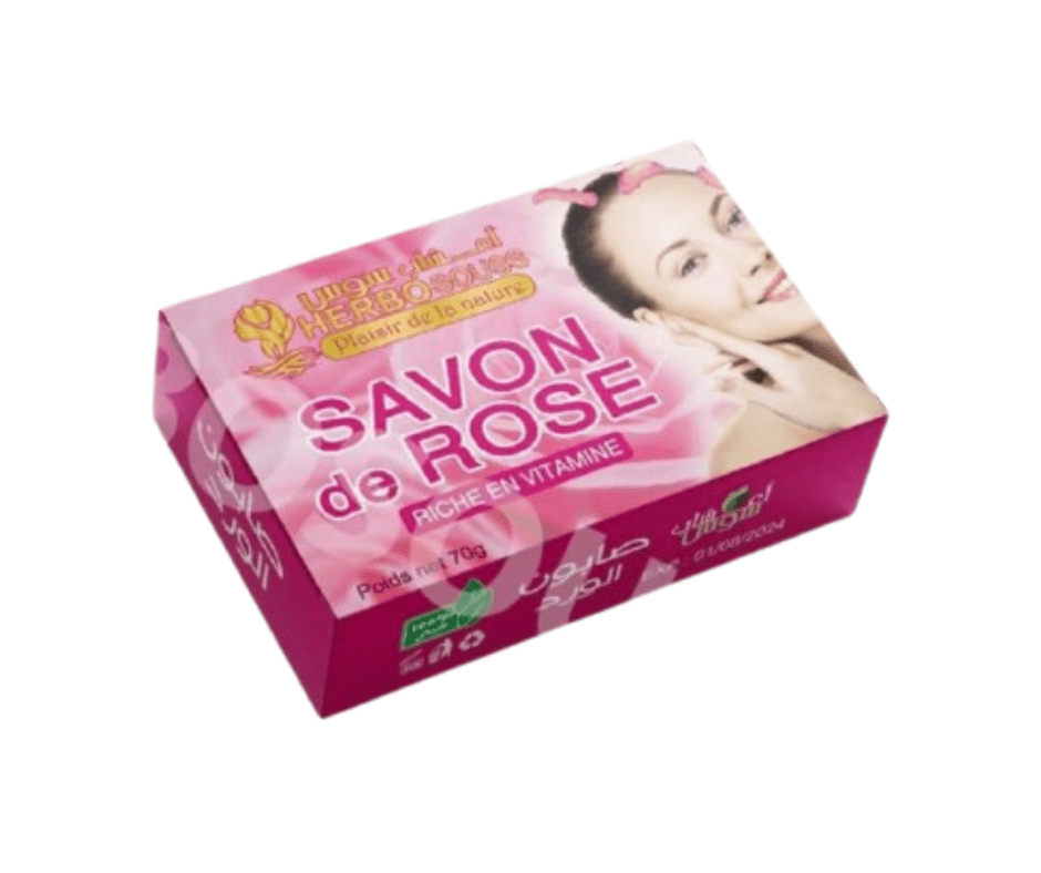 Savon Rose du Maroc 75g-savon-Herborestrie Sousse-Pack 6-Rostiy