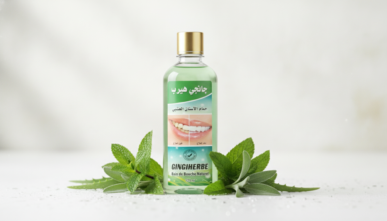 Flacon de Bain de Bouche Gingiherbe 125ml pour soin naturel et délicat des gencives