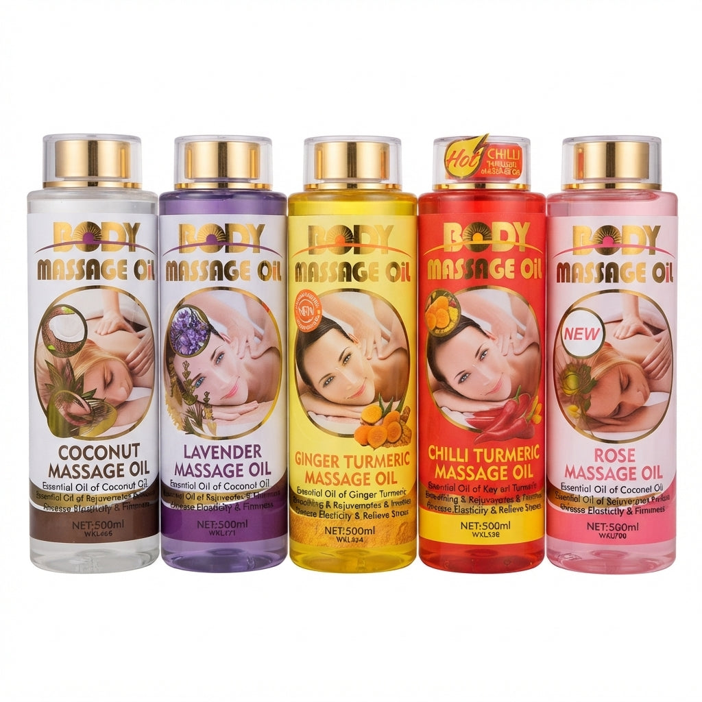Body Massage Oil – Coconut, Lavender & Rose – Vente en Gros