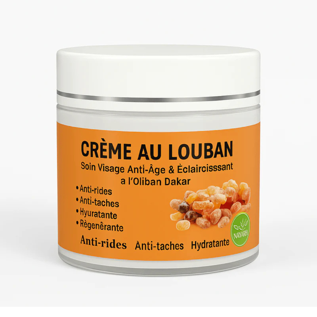 Crème Encens Oliban Louban Dakar 100g – Soin Régénérant & Anti-Âge Naturel