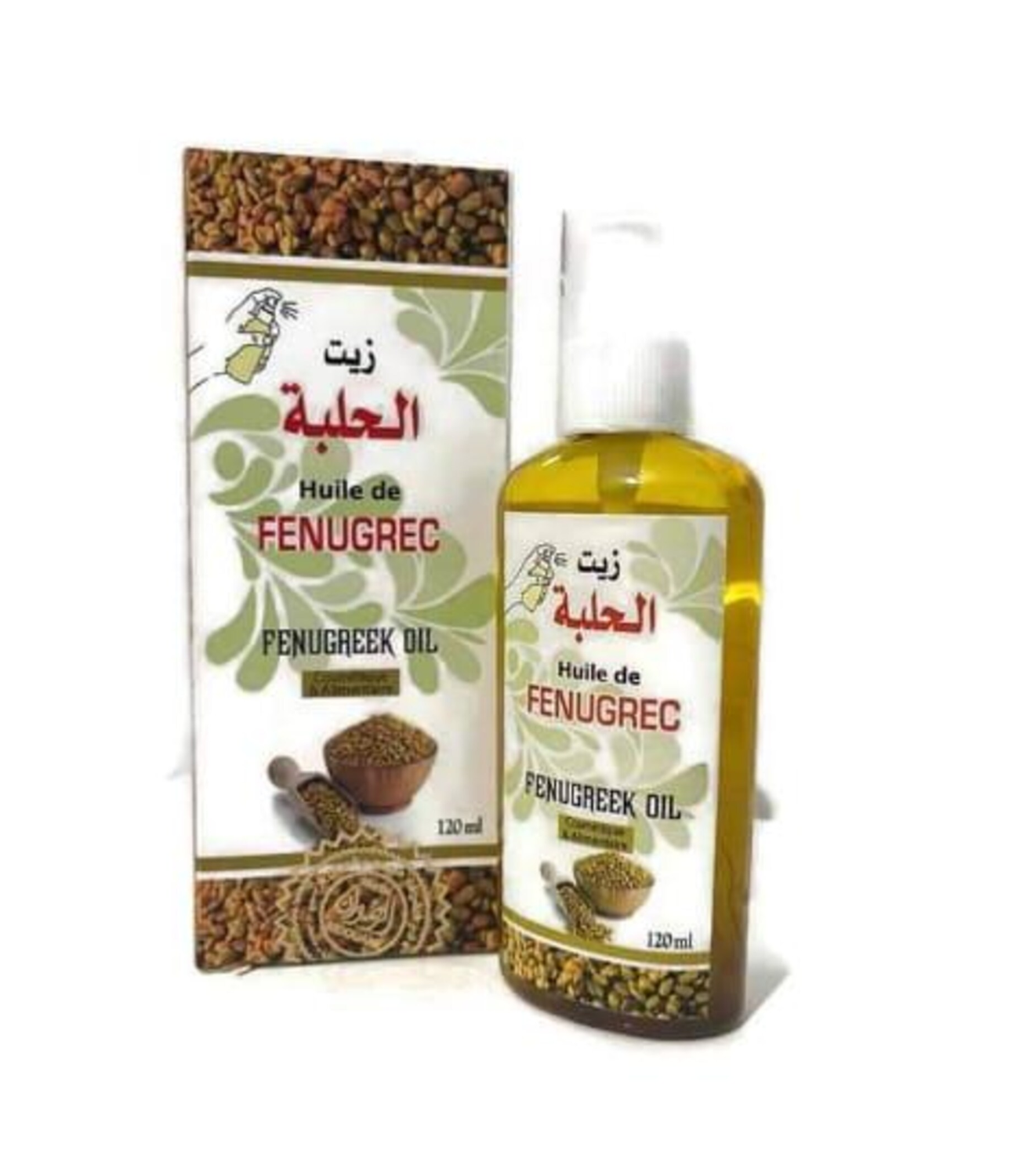 Spray Huile de Fenugrec 120ml - Soin Naturel Polyvalent - Pack de 6, 12 ikhlass