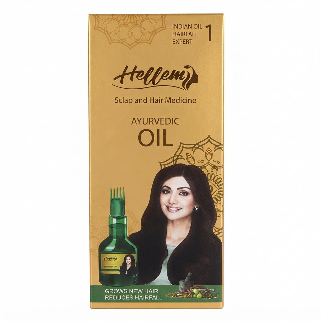 Huile Capillaire Ayurvédique Hellem – Vente en Gros