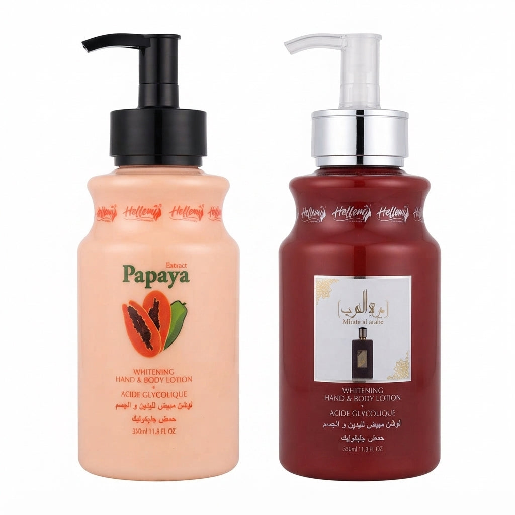 Lotion Corps et Mains Papaya & Mirate al Arabe 350ml – Vente en Gros