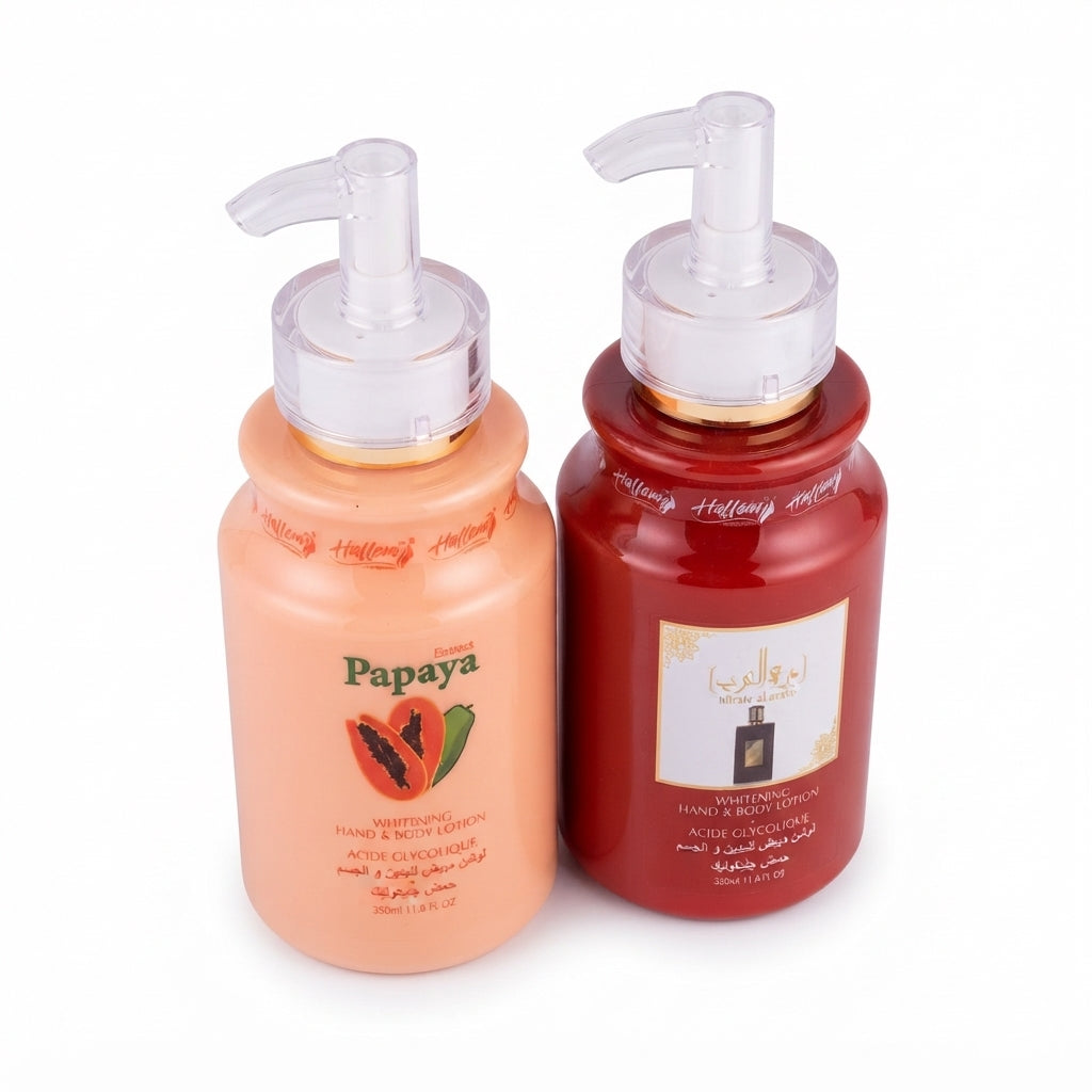 Lotion Corps et Mains Papaya & Mirate al Arabe 350ml – Vente en Gros
