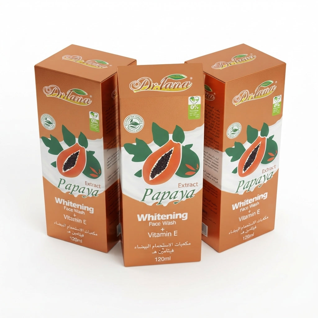 Nettoyant Visage Papaya & Vitamine E Dr. Lana 120ml – Vente en Gros