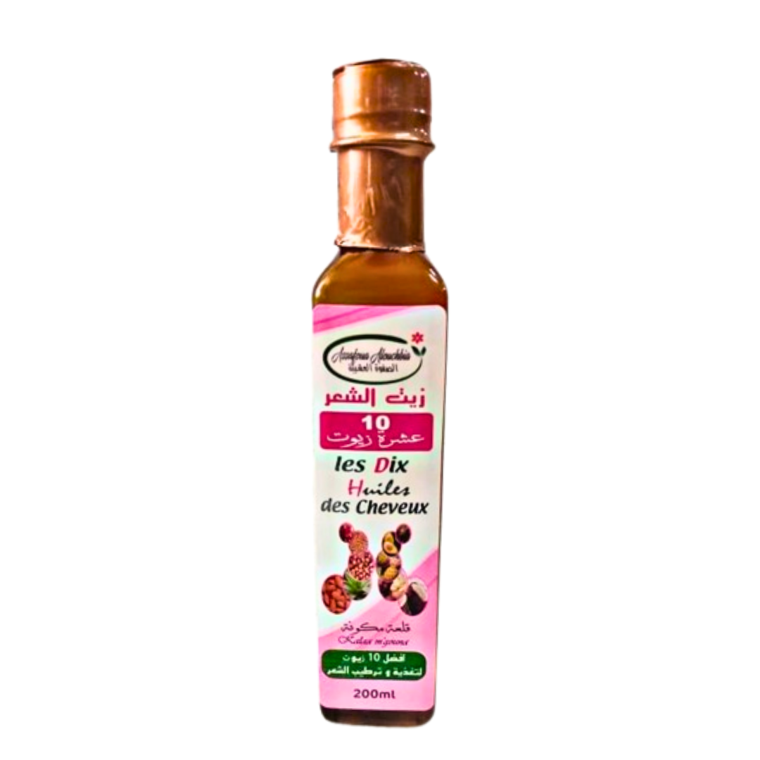 Les Dix Huiles pour Cheveux 200ml – Packs 6, 12-Huile-magouna-Pack 6-Rostiy