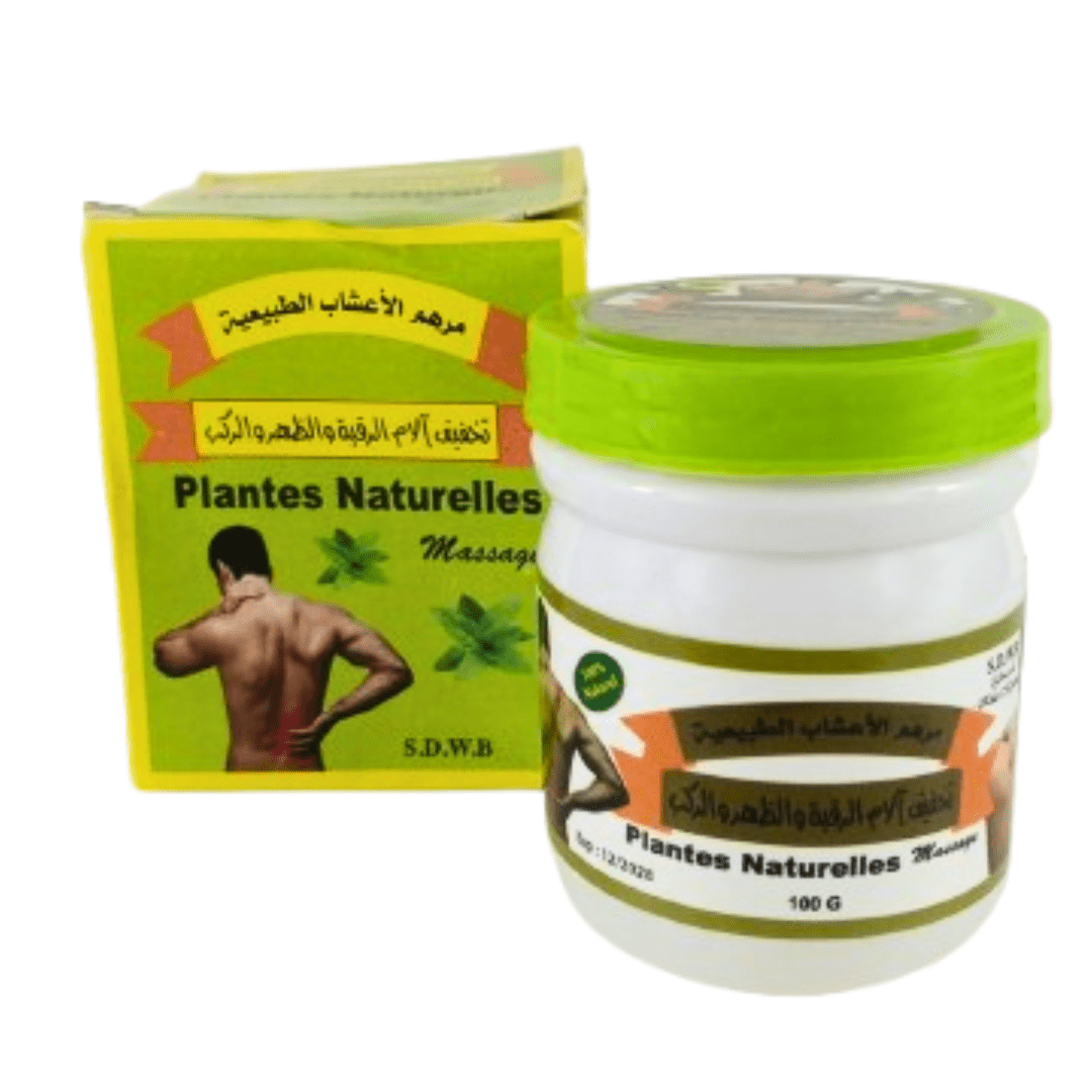 Baume Massage Anti - Douleurs Plantes du Maroc - nilabeautys.com