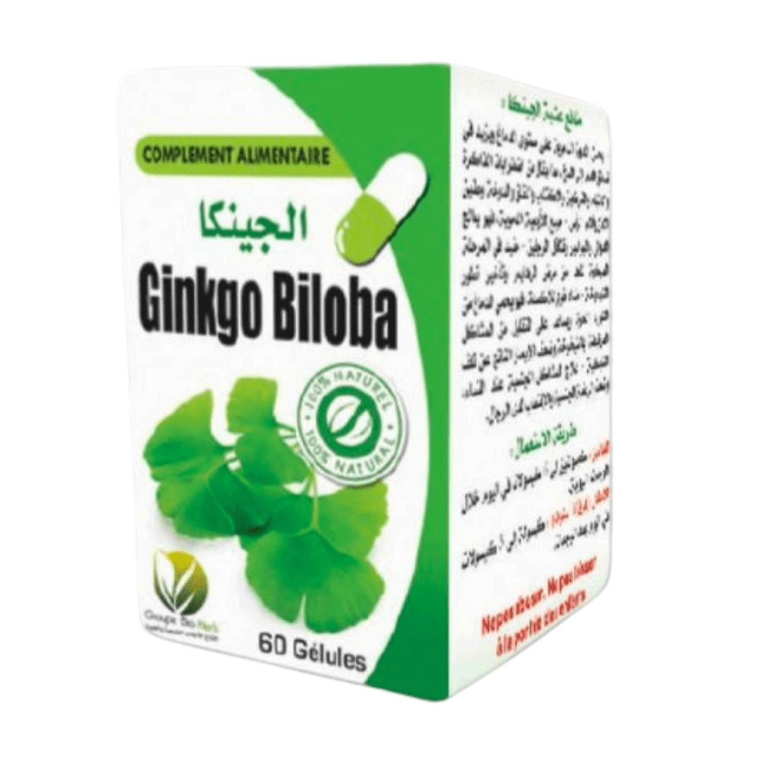 Ginkgo Biloba - 60 Gélules pour Mémoire et Circulation-herbe-herboridouane-Rostiy