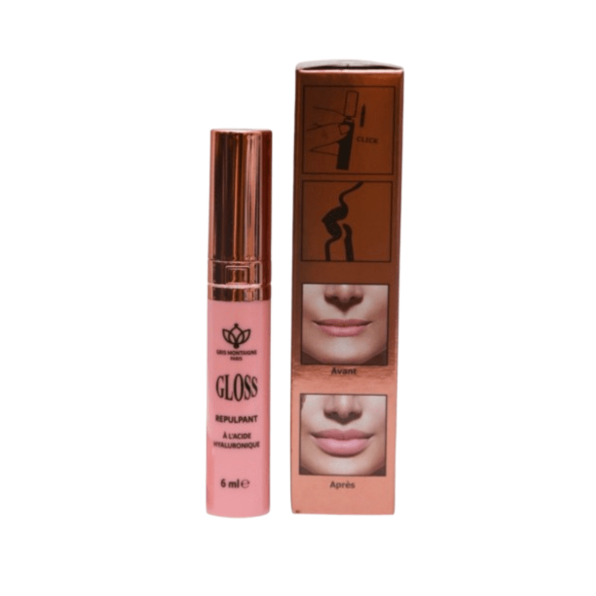 Gloss Repulpant Lèvres Gris Montaigne – Acide Hyaluronique 6ml - nilabeautys.com