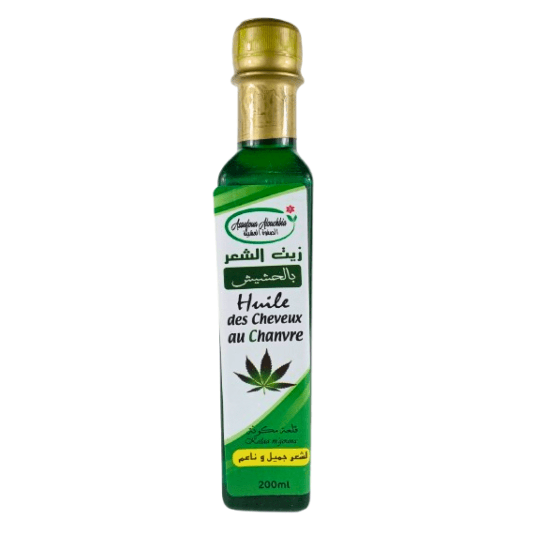 Huile de Chanvre du Maroc 200ml - nilabeautys.com