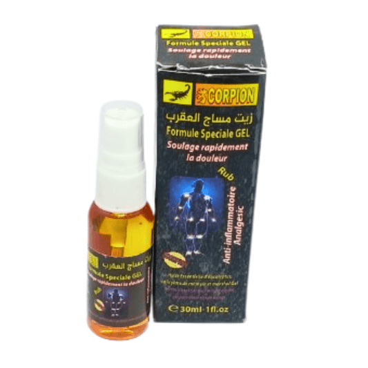 Huile de Massage au Venin de Scorpion 85 ml - Pack de 6, 12 ou 24-huile-ikhlass-Rostiy