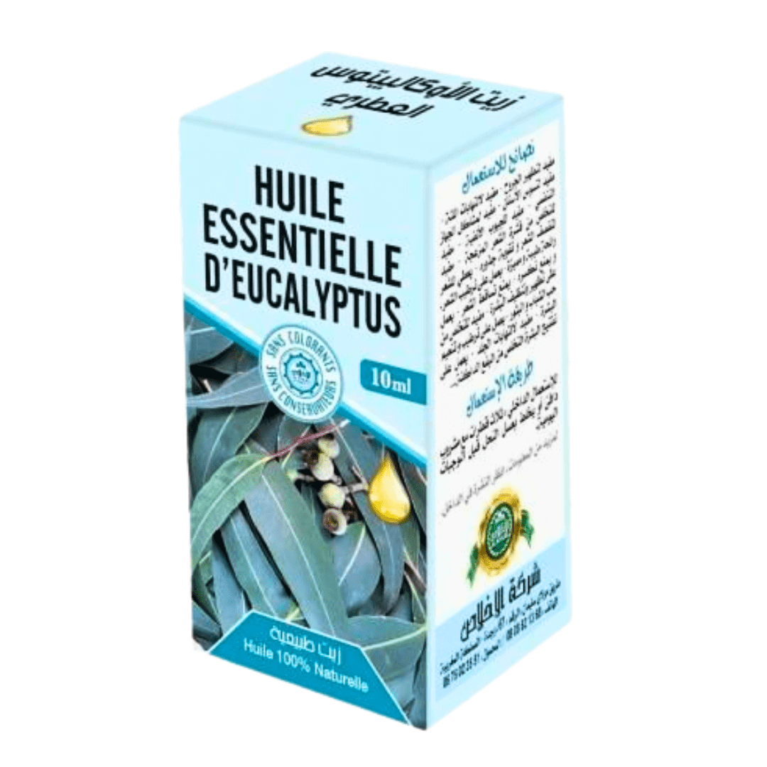Huile Essentielle d’Eucalyptus 10 ml – Respiratoire & Purifiante-huile-ikhlass-Rostiy