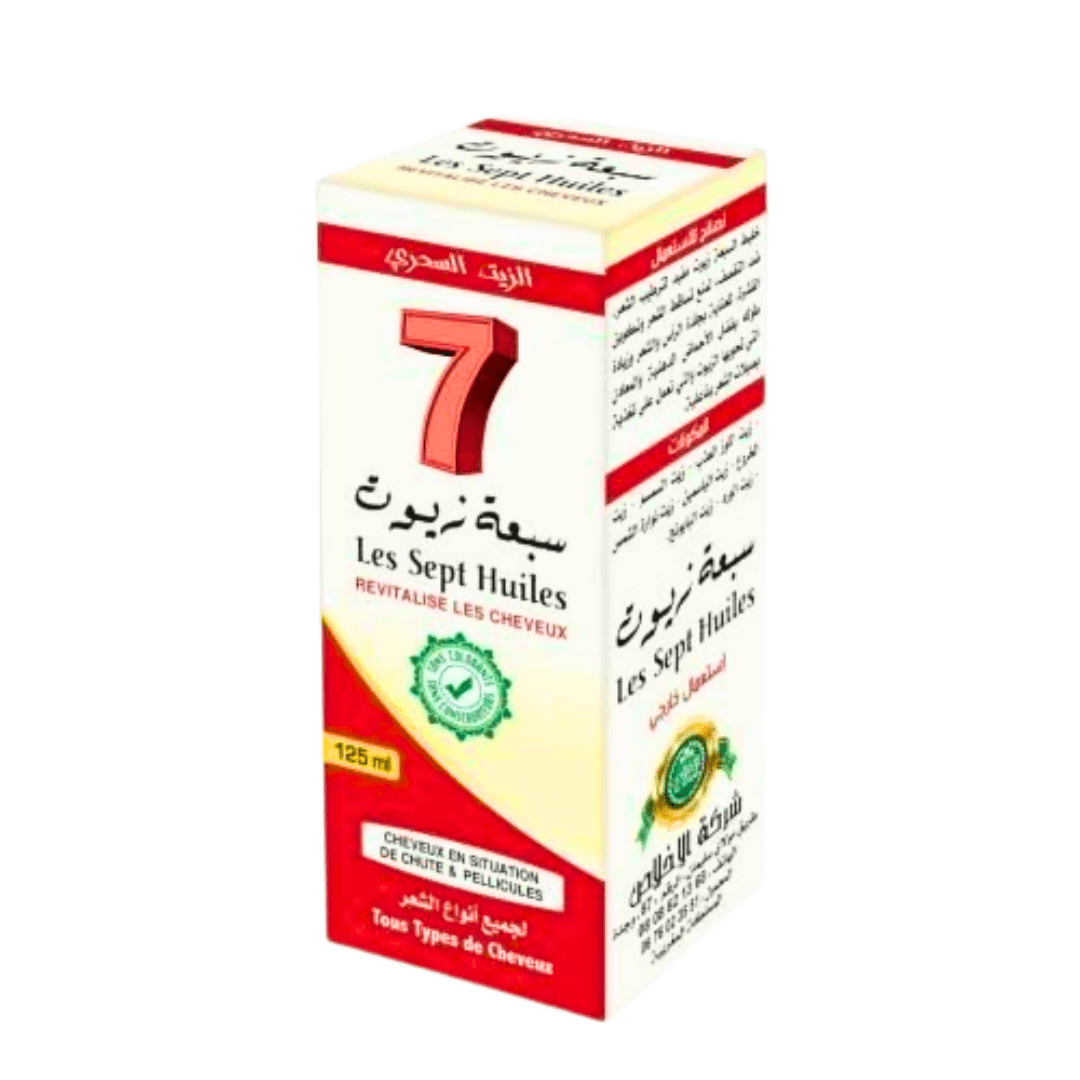 Les Sept Huiles Naturelles 125ml - Pack de 6, 12 ou 24-beaute-ikhlass-Rostiy