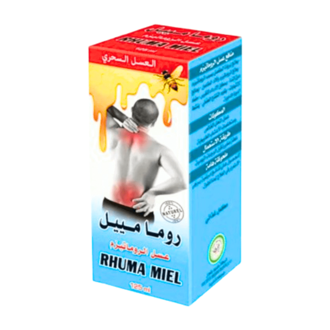 Rhuma Miel 125ml - Soulage les Symptômes du Rhume - Pack de 6, 12-soins-herboridouane-6 Unités-Rostiy