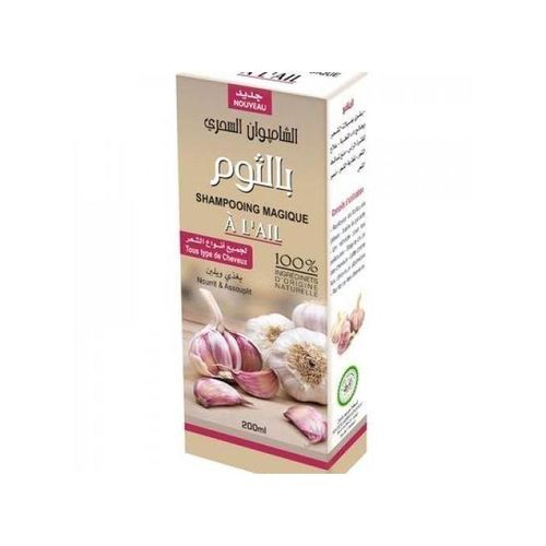 Shampoing magique à l'ail stoppe leur chute et agit sur leur croissance 200 ML-Shampooing-ikhlass-pack de 6-Rostiy