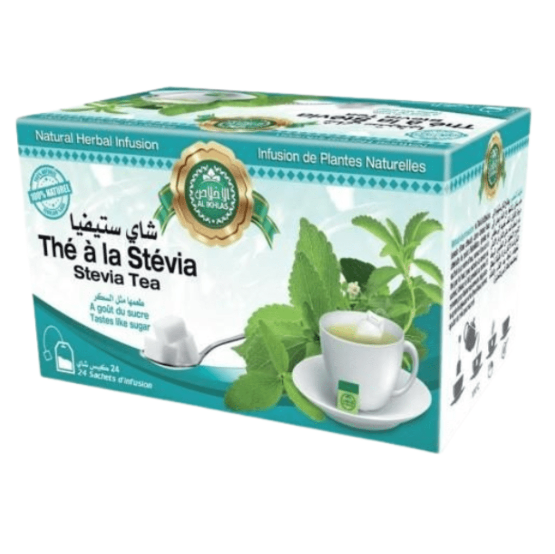 STEVIA NATURELLE À 100% 24 SACHETS - PACK DE 6, 12, 24-herbe-ikhlass-Rostiy