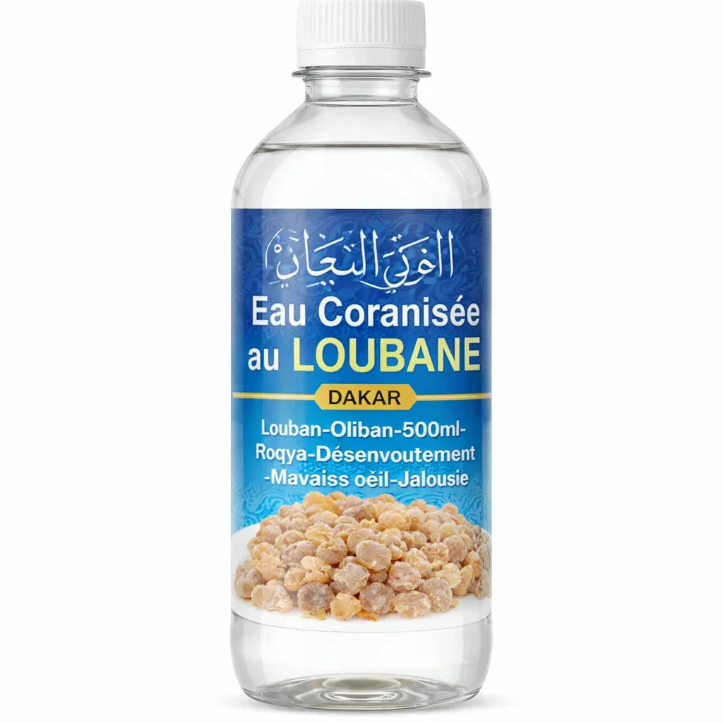 Eau Coranisée au Loubane Louban Dakar / Oliban – Roqya, Purification Protection