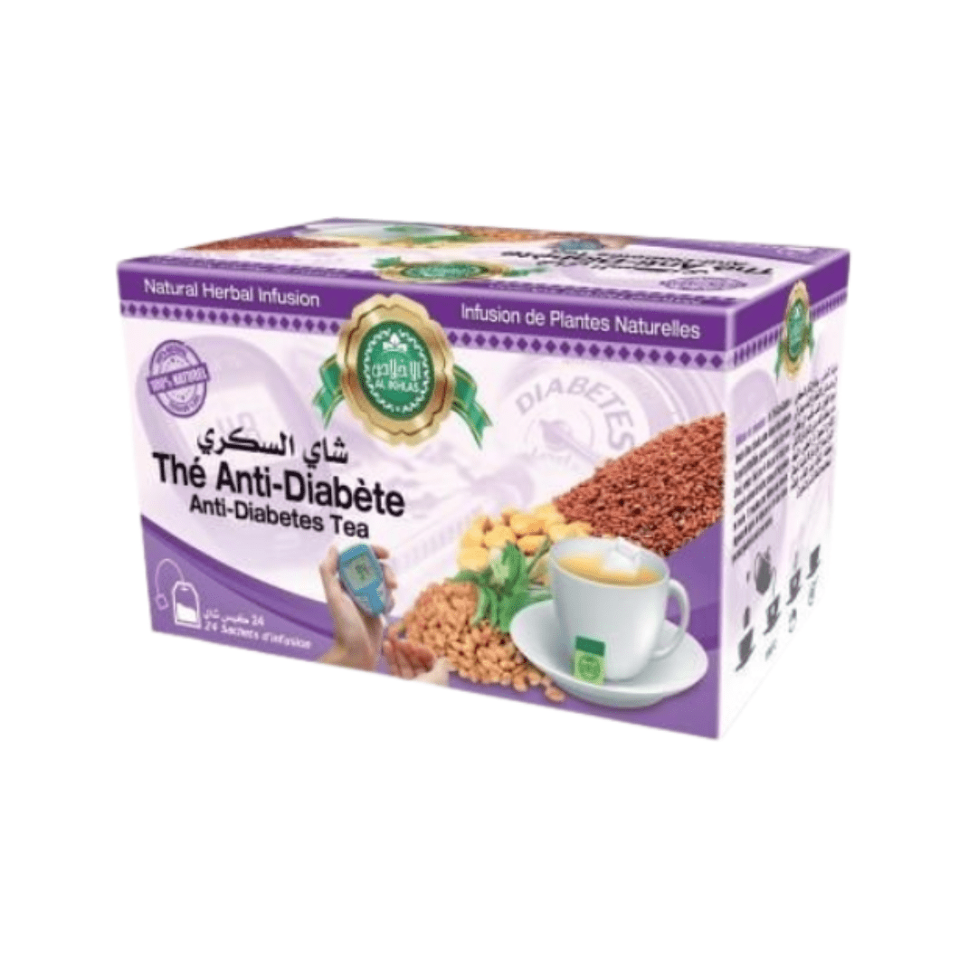 THÉ POUR LE DIABÈTE - POUR RÉDUIRE LES NIVEAUX DE SUCRE DANS LE SANG - PACK DE 6, 12, 24-herbe-ikhlass-pack 6-Rostiy